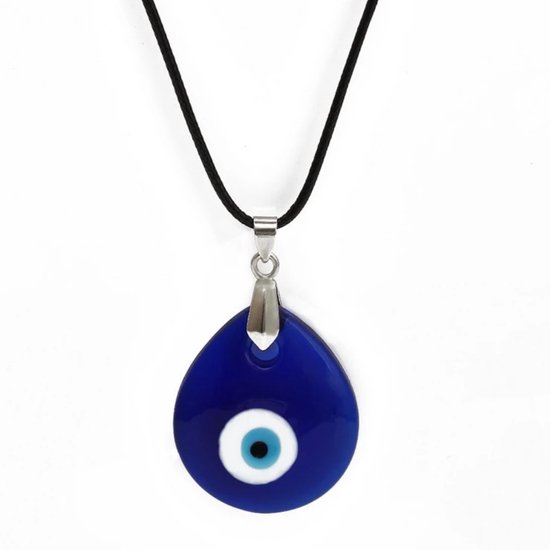 Collier Evil Eye - Pendentif Faas Evil Eye - Nazar Perles Protection - Collier Ajustable - 45/50cm