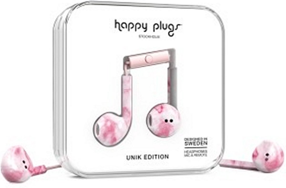 Happy Plugs Hoofdtelefoon Earbud Plus Pink Marble