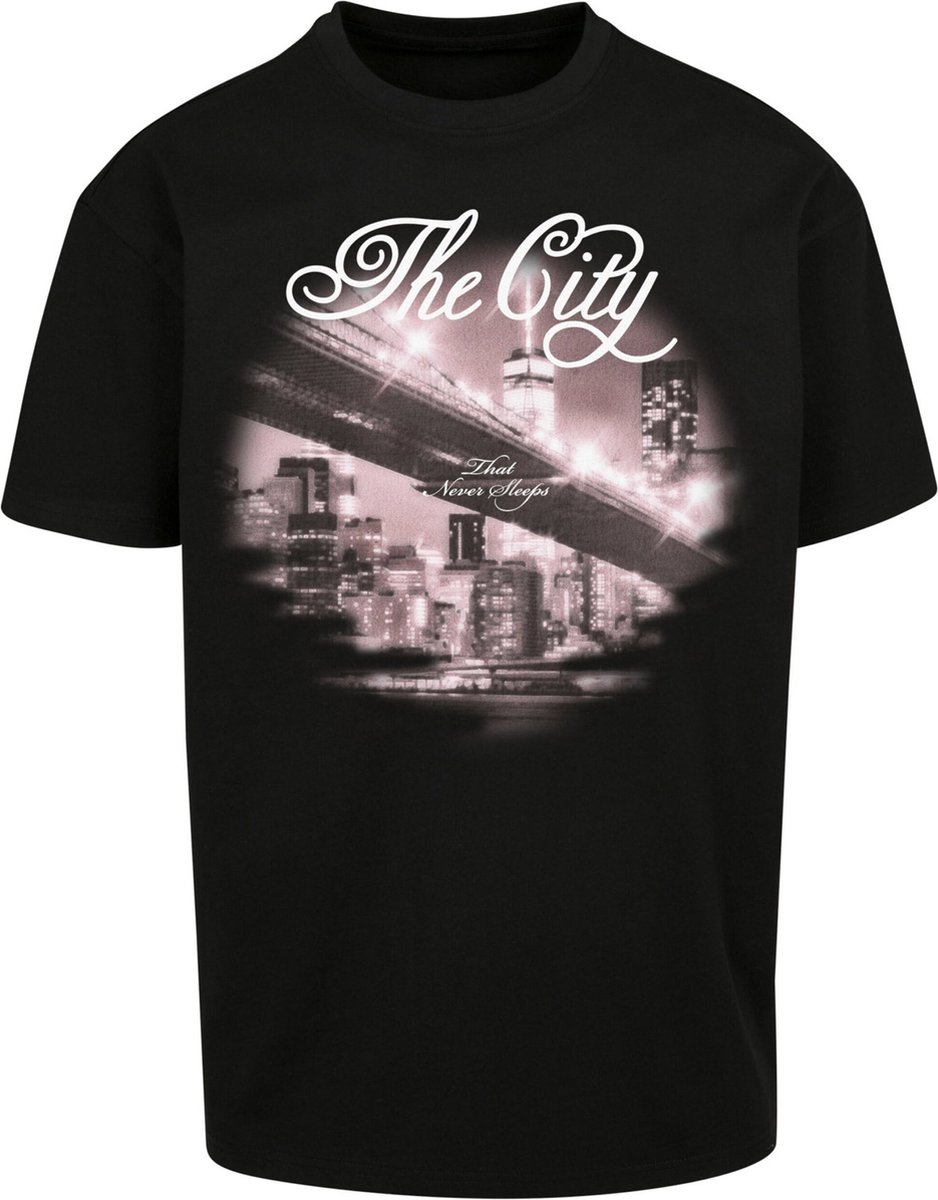 Mister Tee The City Oversize Heren T-shirt XL Zwart