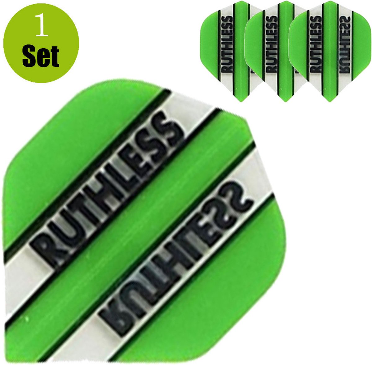 Ruthless Dart Flights - Groen