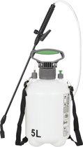 Pulvérisateur à pression Relaxdays - 5 litres - pulvérisateur à pression - réglable - désherbant - blanc