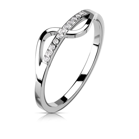 Ringen Dames - Ring Dames - Dames Ring - Vrouwen Ring - Zilverkleurig - Zilveren Ring Dames - Ring Dames Zilver - Zilverkleurige Ring - Noodle