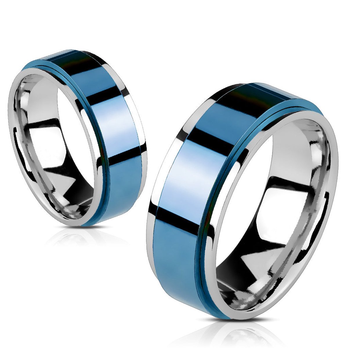 Rani - Ring Heren - Ring Mannen - Mannen Ring - Blauwe Ring - Dames Ring