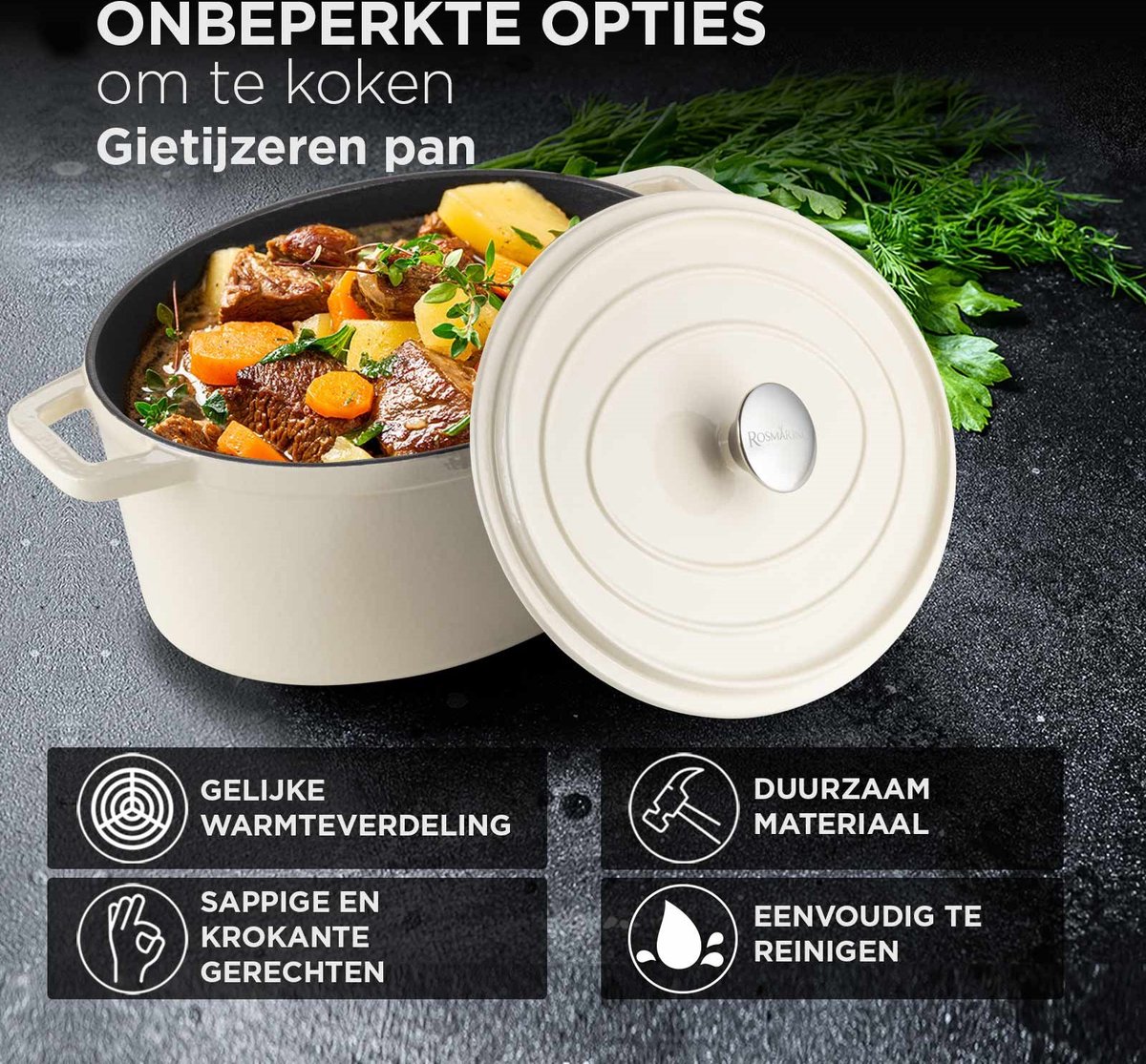 Rosmarino Rosmarino Ovaal 31 cm Braadpan - afbeelding 4