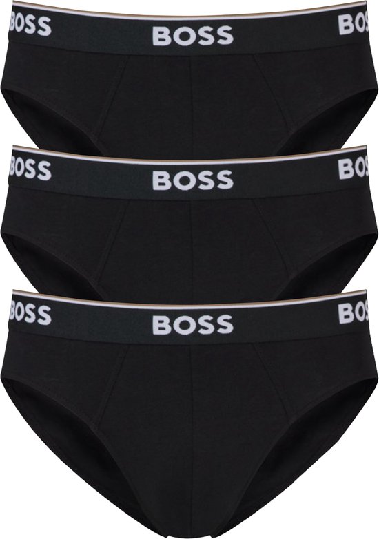 HUGO BOSS Power briefs (3-pack) - heren slips - zwart - Maat: M