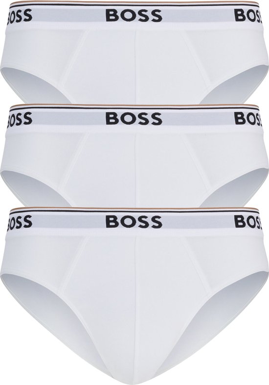 HUGO BOSS Power briefs (3-pack) - heren slips - wit - Maat: M