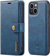 DG.MING 2-in-1 Book Case & Back Cover - Geschikt voor iPhone 14 Plus Hoesje - Blauw
