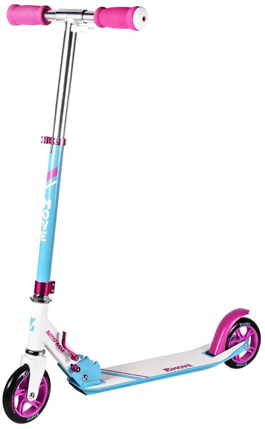 Step - Move Scooter 125 White - wit roze - 125mm - vouwbaar - in hoogte verstelbaar - vanaf 3 jaar