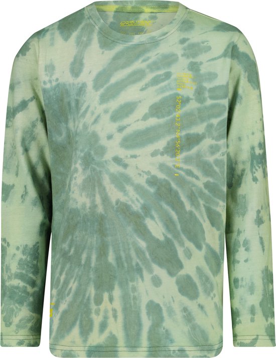 4PRESIDENT T-shirt jongens - Green Tie Dye - Maat 152