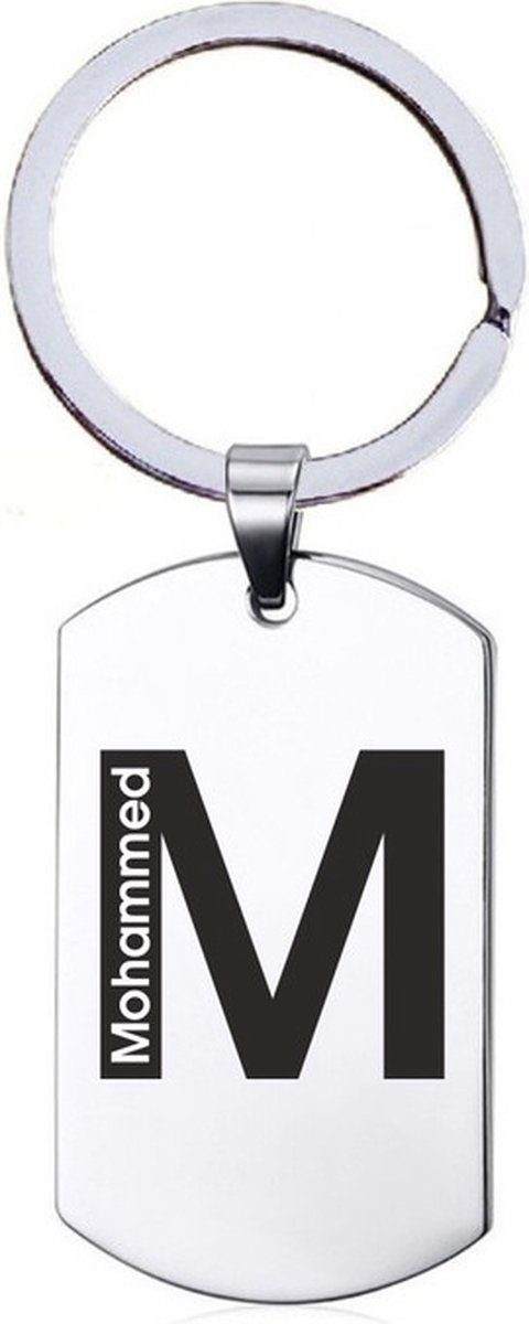 Naamkado - Mohammed - RVS Sleutelhanger
