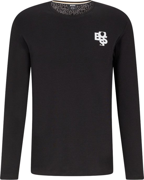 Pijama Largo BOSS Relax Para Hombre, Parte Inferior Con Puños Y Bolsillos Laterales, Logotipo Impreso