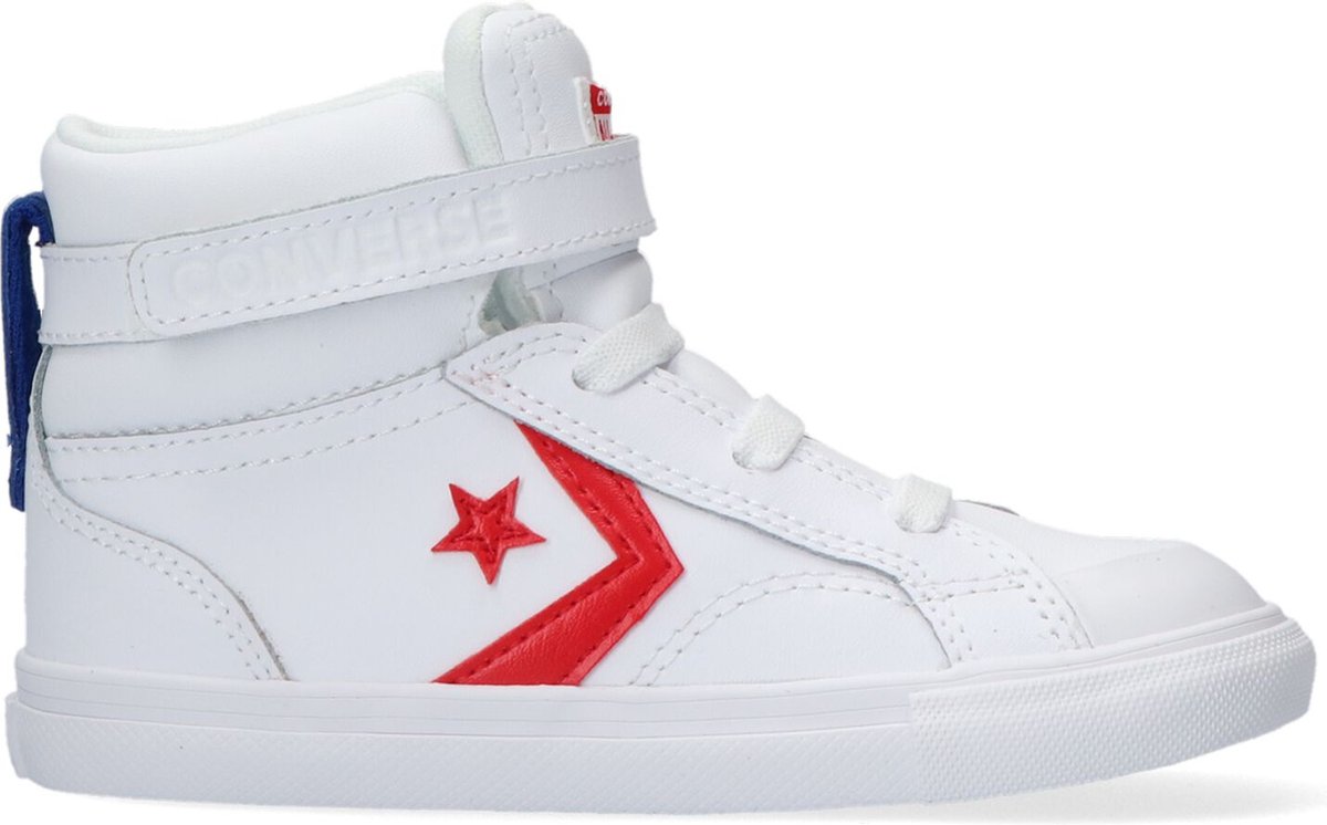 Converse Pro Blaze Strap Varsity Hoge sneakers - Leren Sneaker - Meisjes -  Wit - Maat 21 | bol.com