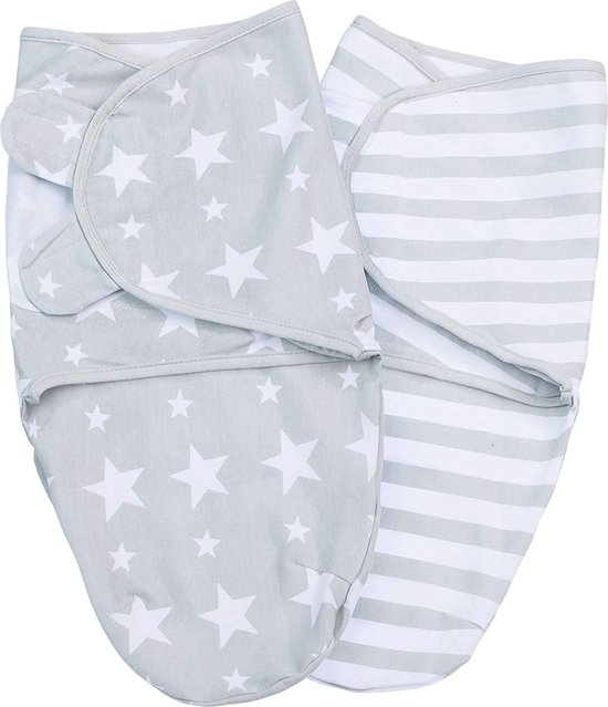 Lilly and Ben® Inbakerdoeken S/M of L 100 katoen Inbakerslaapzak