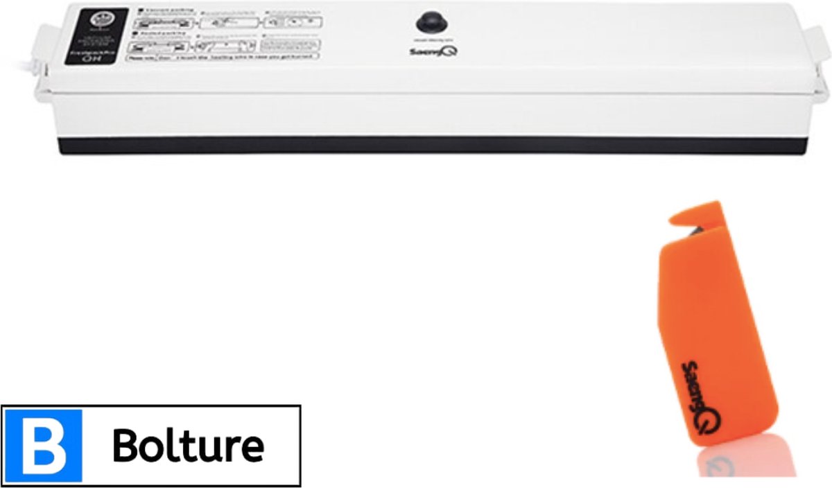 Bolture Vacumeermachine - Vacuummachine - Vacuumzakken - Vacuum - Vacumeerzakken - Vacumeerapparaat - Vacuumsealer - Wit