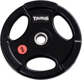 Taurus 3G Pro halterschijven 30 mm gerubberd 2.5kg – metalen binnenring – 3 grepen – crossfit – halterschijf – gewichtheffen – 30mm boring – halter gewicht