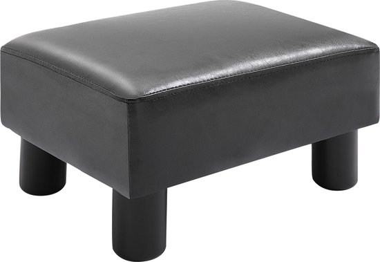 HOMCOM Repose-pieds pouf tabouret siège Chesterfield chaise en cuir artificiel sans dossier PM-CH2O-4ZM1