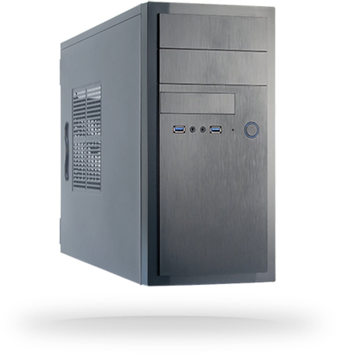 Chieftec HT-01B-350GPB computerbehuizing Midi Tower Zwart 350 W