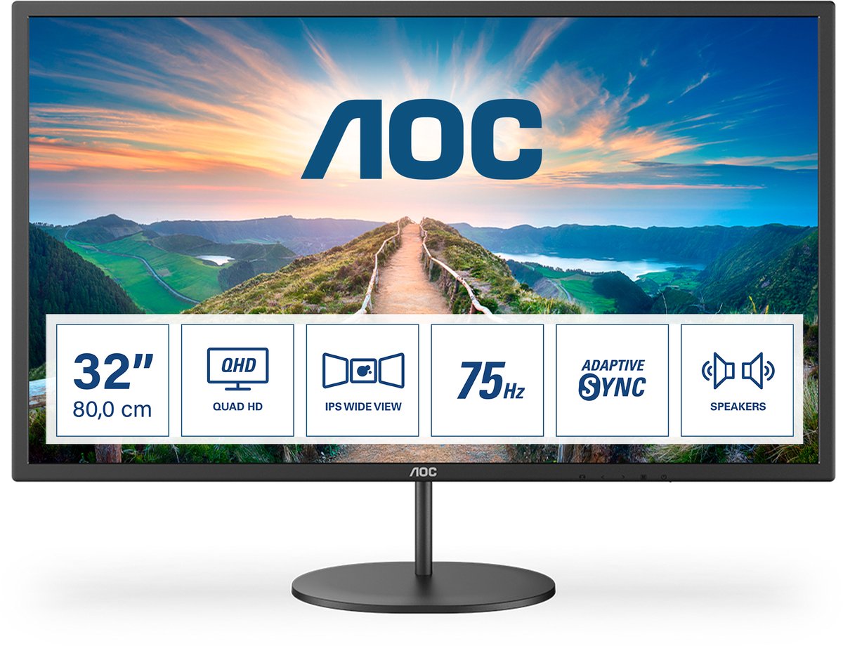 AOC V4 Q32V4 - QHD IPS Monitor - 32 Inch