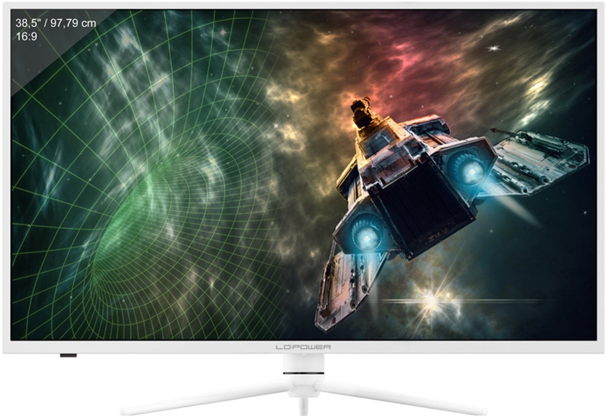 LC Power LC-M39-QHD-165-C Gaming monitor Energielabel G (A - G) 97.8 cm (38.5 inch) 2560 x 1440 Pixel 16:9 4 ms Audio, stereo (3.5 mm jackplug), DisplayPort, HDMI VA LCD