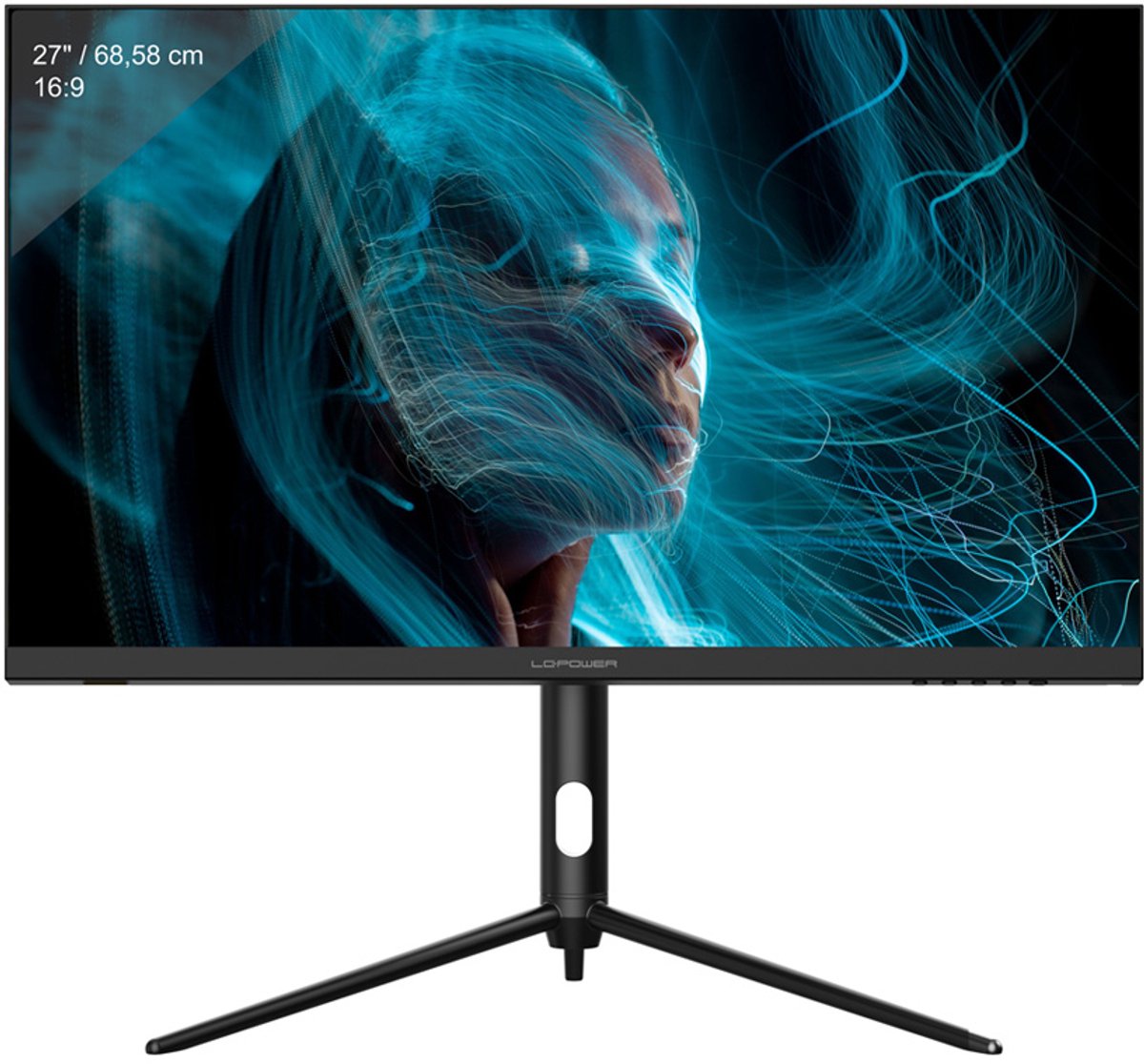 LC-Power LC-M27-4K-UHD-144-V2 computer monitor 68,6 cm (27") 3840 x 2160 Pixels 4K Ultra HD LCD Zwart