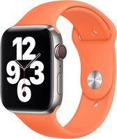 Zachte siliconen sport band - Oranje - Apple Watch - Geschikt voor 42mm - 44mm - 45mm