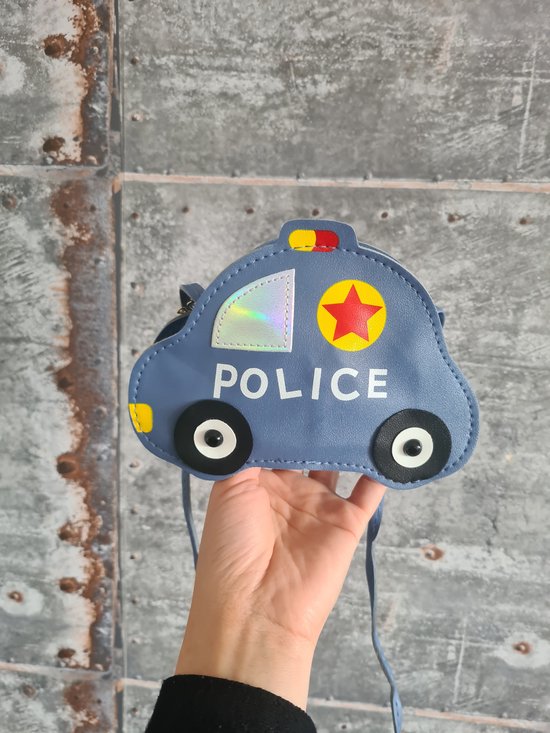 Kindertasje auto - Jongen en meisje tas - Tasje politie - Verjaardagcadeau jongen voertuig - Sint en kerst cadeau jongen - Hii You