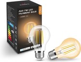 GLEDOPTO - LED Filament Lamp - 7 Watt - Zigbee 3.0 - E27 fitting - Amber glastint - Kleurbereik 2200K~6500K - A60