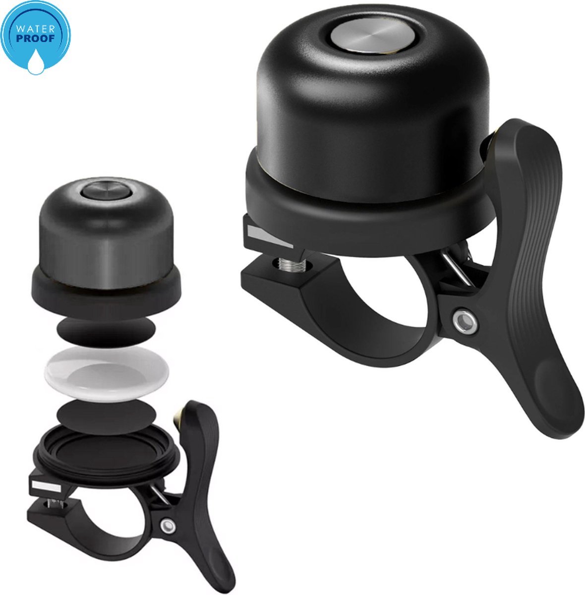 Apple airtag fietsbel TWOOC GPS tracker fiets houder anti