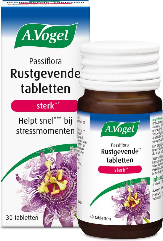 A.Vogel Passiflora Rustgevende1* sterk** tabletten 30st