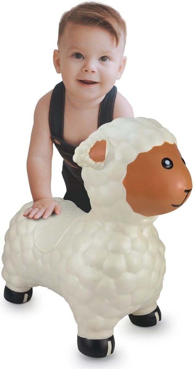 Jamara Skippybal - 460590 Skippydier Schaap Wit Junior met Pomp — afbeelding 5