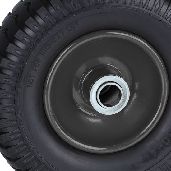 kruiwagenwiel - set van 2 - 2.50-4 - massief rubber - stalen velg - anti-lek - 80 kg van Merkloos	 — afbeelding 4