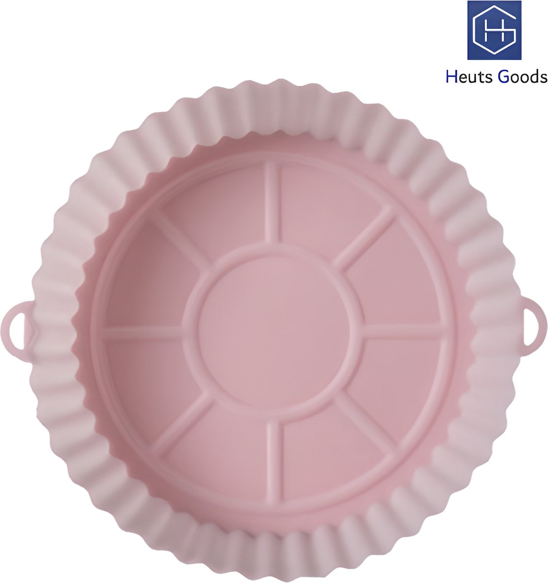 Heuts Goods - Airfryer Accessoires - Airfryer Bakpapier - Airfryer Siliconen Bakjes - Airfryer Accessoires - Airfryer bakpapier Siliconen - Siliconen Airfryer Bakjes - Duurzaam - 20CM - Roze