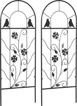 Tuindecoratie - Hek - Decoratie tuin - Klimplantenrek - Plantenrek - 38 x 98 cm