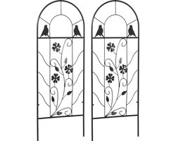 Tuindecoratie - Hek - Decoratie tuin - Klimplantenrek - Plantenrek - 38 x 98 cm