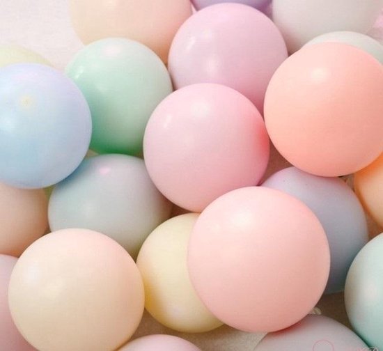 *** Ballonnen Pastelkleuren Effen - Pastel 50 stuks - Baby Shower - Kraamfeest - Verjaardag - Geboorte - Fotoshoot - Wedding - Marriage - Birthday - Party - Feest - Huwelijk -van Heble® ***