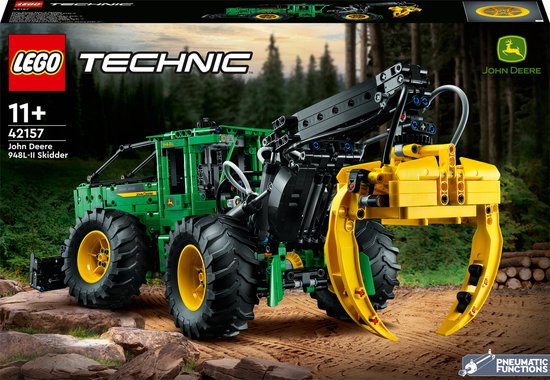 Foto: Lego technic john deere 948l ii skidder voertuig bouwpakket 42157