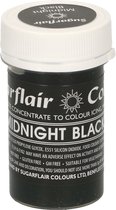 Sugarflair Concentrated Paste Colours Pastel Voedingskleurstof Pasta - Middernacht Zwart - 25g