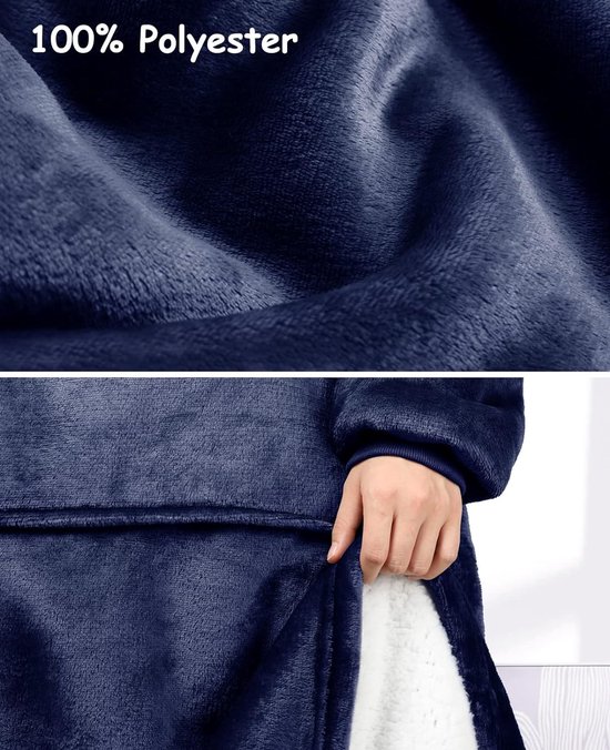 Vancavoo Hoodie Deken voor Vrouwen Oversized Dames Trui