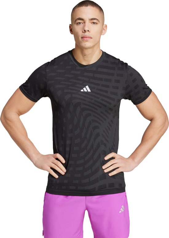 adidas Performance Gym+ Training Naadloos T-shirt - Heren - Zwart- S