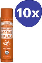Dr. Bronner's Organic Lip Balm Gember (10x 4gr)
