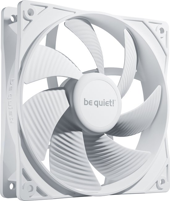 be quiet! Pure Wings 3 White 120mm PWM, 120x120x25, 1600 rpm, 25,5 dB, 49,9 cfm, 1,45 mm/H20 4 pin PWM BL110