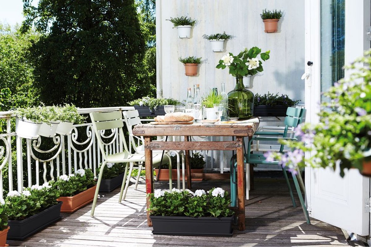 Elho Green Basics Balcony Planter 80 - For Outdoor Balconies