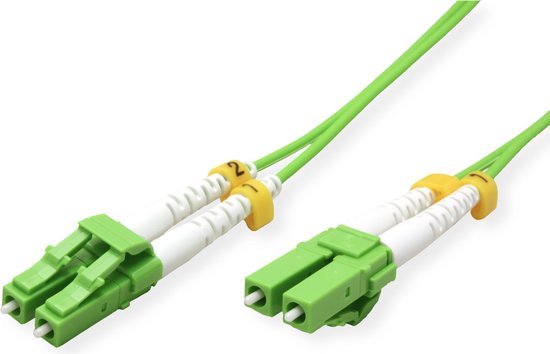 Câble fibre optique ROLINE 50/125µm OM5, LC/LC, LSOH, fiche faible perte, vert, 20 m