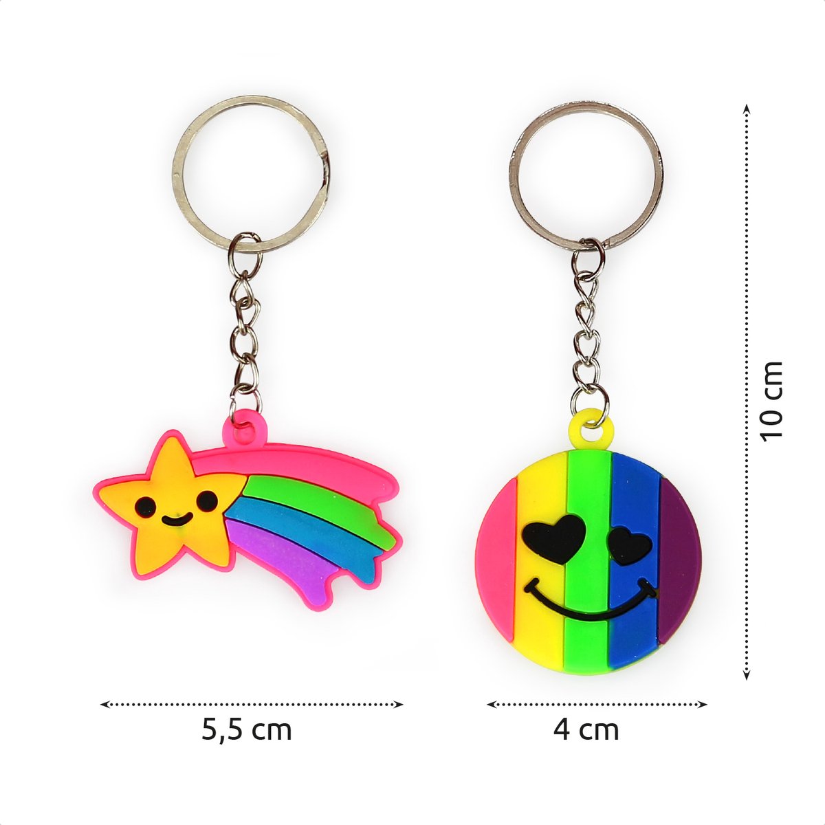 Isa's Friends® - Uitdeelcadeaus Sleutelhangers Rainbow - 24 stuks - Traktatie - Uitdeelcadeautjes voor Kinderen — afbeelding 7