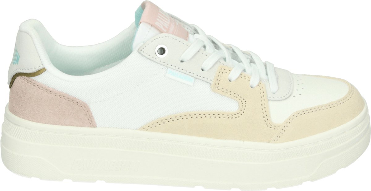 Palladium 98847-155-M Pallasphalt Lo Damesschoenen Ster- -Zand Wit