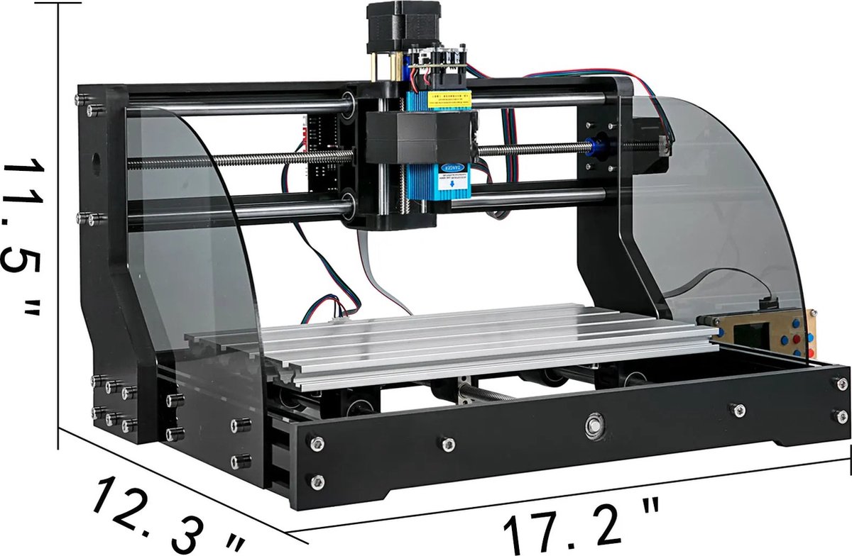 Goodfinds 3D printer - Laser cutter - Graveerset - Laser graveer - Graveermachinelaser - Graveerapparaat - 550W