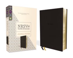 NRSVue, Holy Bible with Apocrypha, Journal Edition, Leathersoft, Black, Comfort Print