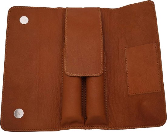 Leren sigarenkoker bruin - Adorini Cigar Case