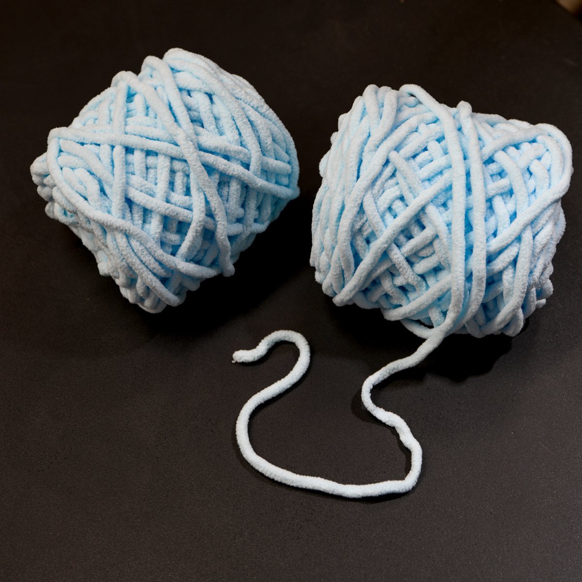 Lot De 12 Pelotes De Laine Atmosphera Bleu - Aiguille N°5 - Polyester - Neuf