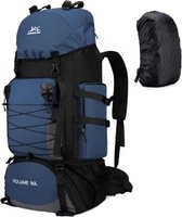 Avoir Avoir®- Hiking rugzak - 90 liter- trekkersrugzak-Backpacks - Blauw- Backpack XL -Heupriem - wandelrugzak - Militaire Rugzak - Rugtas -80 x 36 x 25 cm- Reistas - Rugzak - Hiken - Outdoor - Survival
